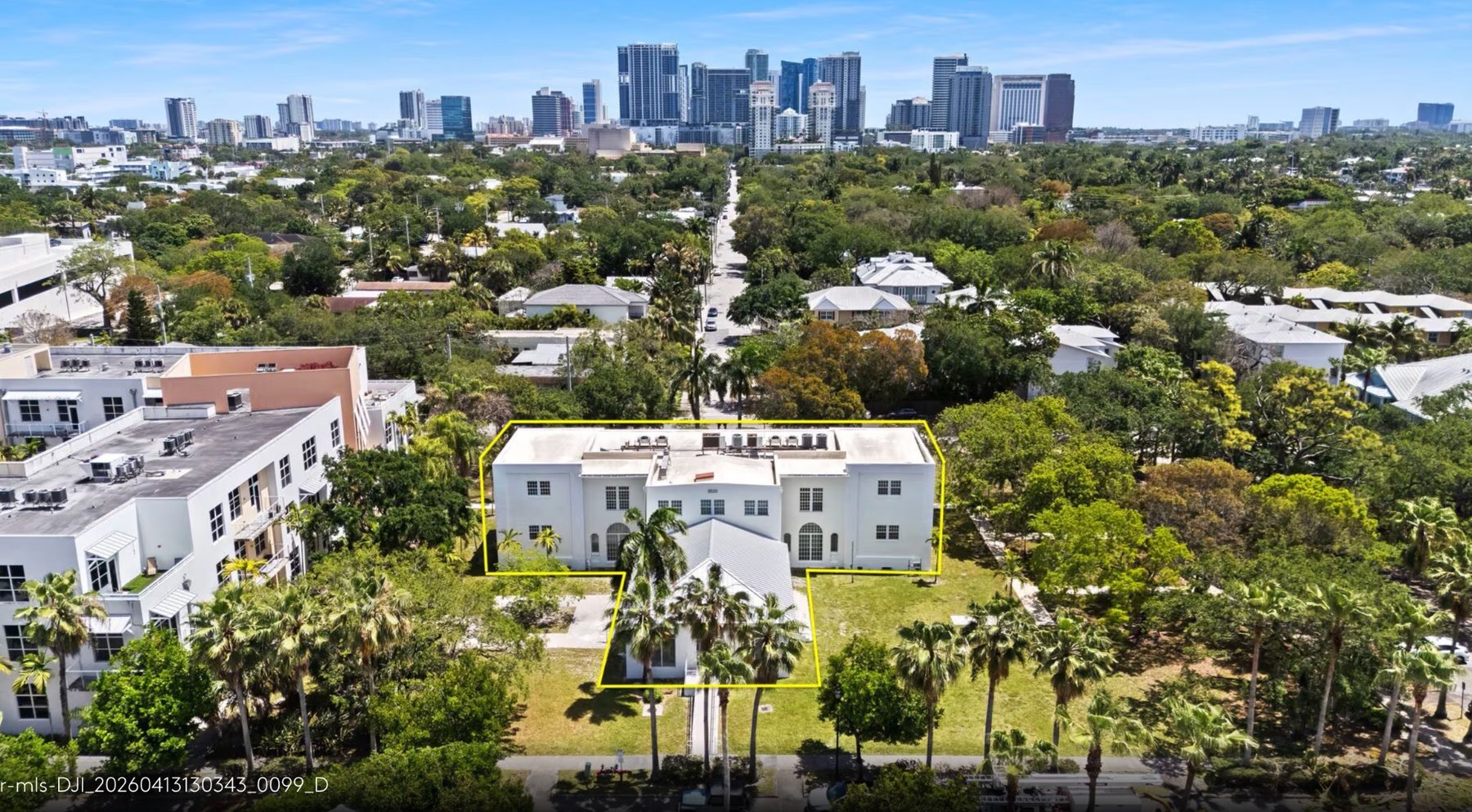 Aerial approach to The Westside in Fort Lauderdale